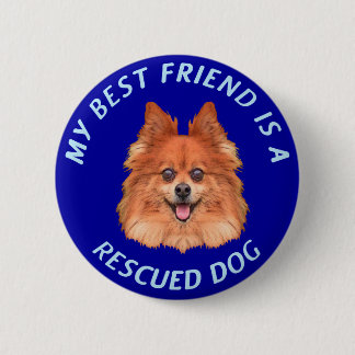 My Best Friend (Pomeranian) 6 Cm Round Badge