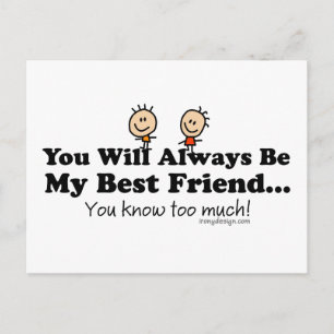 My Best Friend Postcard