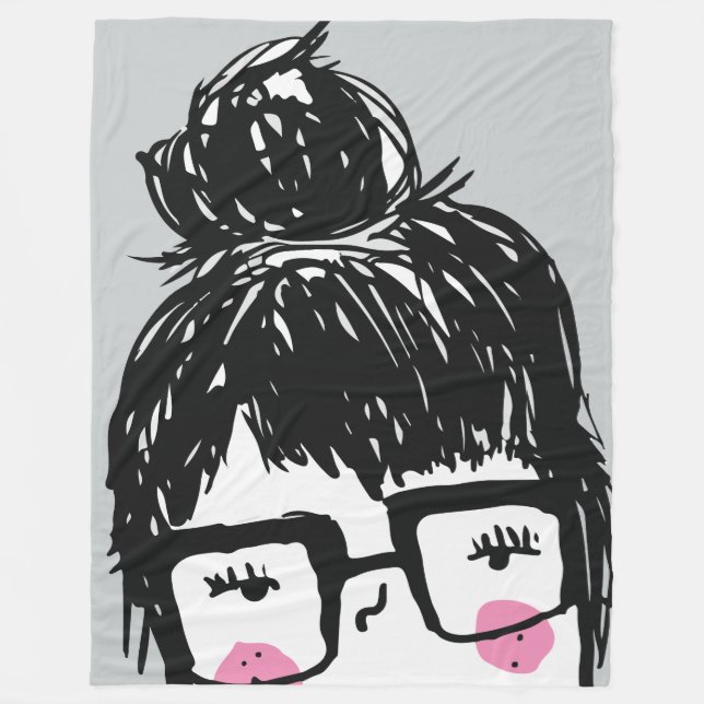 My Best Friend Sara Fleece Blanket (Front)