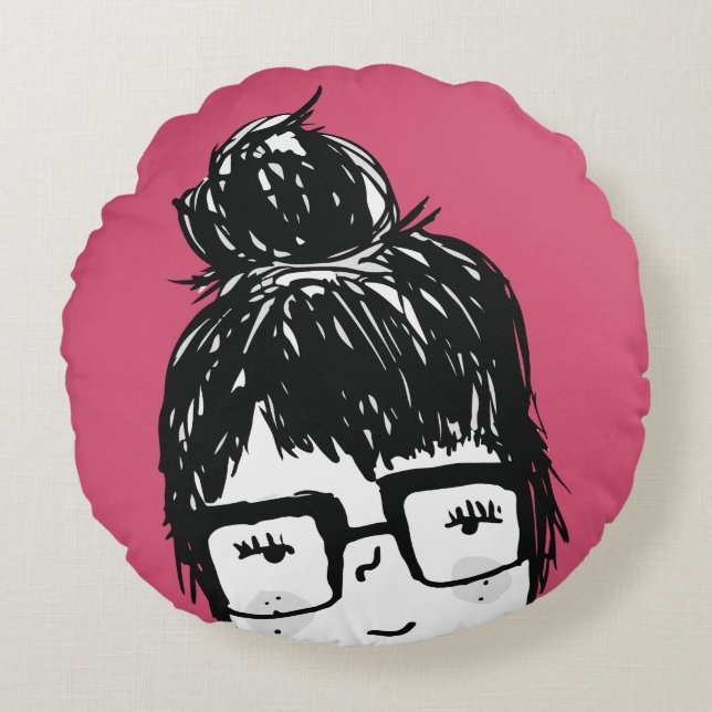 My Best Friend Sara Round Cushion (Front)