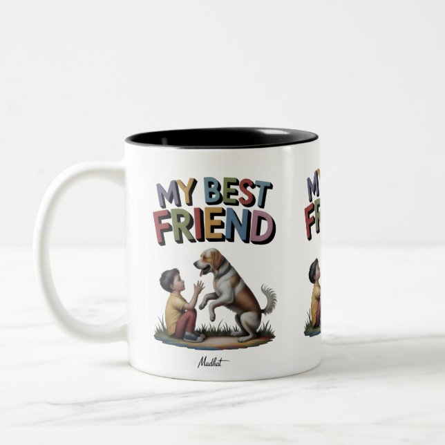 My best friend  Two-Tone coffee mug (Left)