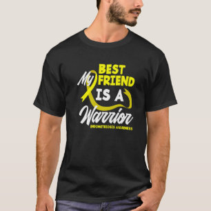 My Best Friend Warrior Yellow Ribbon Endometriosis T-Shirt