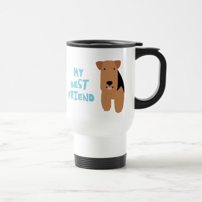My Best Friend Welsh Terrier Travel Mug (Right)