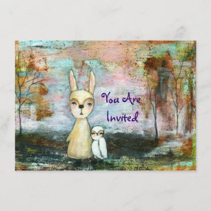 My Best Friend You Are Invited Original Painting Invitation