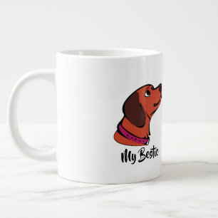 “My Bestie” Coffee Cup   Adorable Puppy Gift      