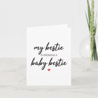 My Bestie Is Pregnant Card, Pregnancy Card For Mum