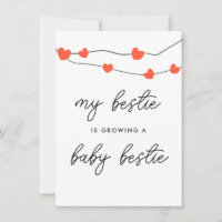 My Bestie Is Pregnant Mummy To Be Pregnancy Card