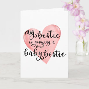 My Bestie Is Pregnant Personalised Card