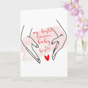 My Bestie Is Pregnant Personalised Card