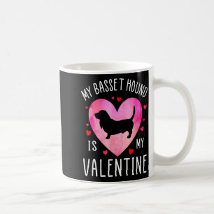 My Bet Hound Is My Valentine Dog Lover Valentin _1 Coffee Mug