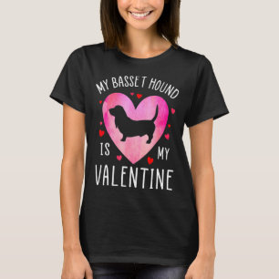 My Bet Hound Is My Valentine Dog Lover Valentin _1 T-Shirt