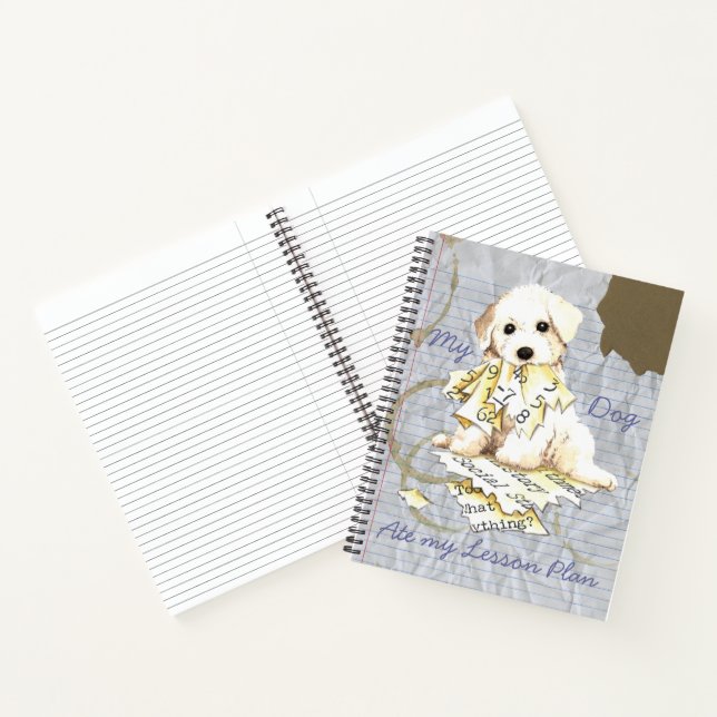 My Bichon Ate My Lesson Plan Notebook (Inside)