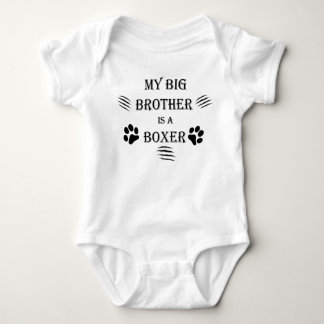 My Big Brother is a Boxer Baby Bodysuit