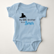 My Big Brother is a  Boxer Dog Baby Bodysuit