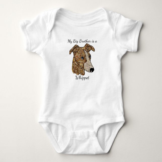 My Big Brother is a Whippet Bodysuit (Front)