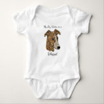 My Big Sister is a Whippet Bodysuit<br><div class="desc">Enjoy this stylish bodysuit designed by Becky Torres Designs featuring her playful Whippet from her Adult Colouring Book "Dogs 2."  Makes a great gift for the Whippet lover in your life!</div>