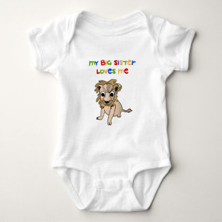 My Big Sister Loves Me Baby Bodysuit