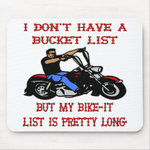 My Bike-It List Is Pretty Long Mouse Mat