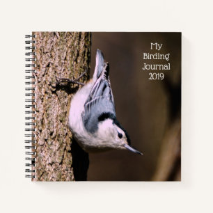 My Birding Journal Nuthatch Spiral Notebook