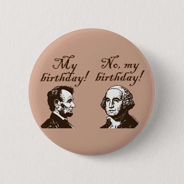 My Birthday 6 Cm Round Badge (Front)