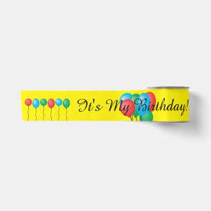 My Birthday Beauty Pagent Type Sash Satin Ribbon