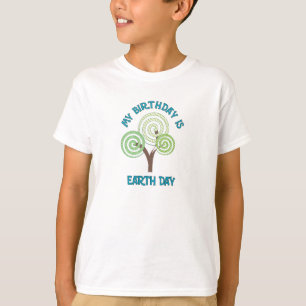 My Birthday Is Earth Day Kids T-Shirt