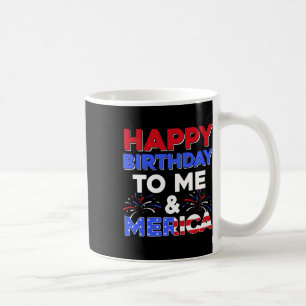 My Birthday July 4th American Independence Day Gif Coffee Mug