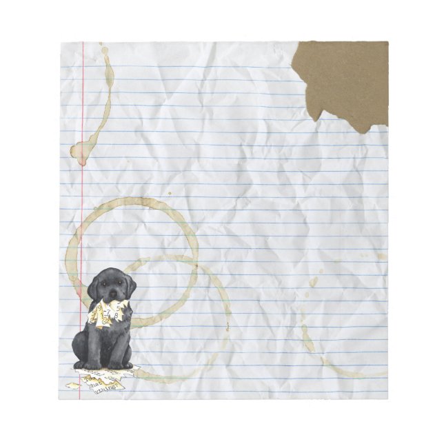 My Black Lab Ate My Lesson Plan Notepad (Front)