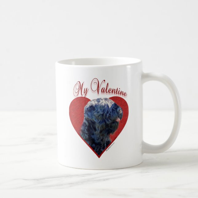My Black Russian Terrier Valentine Coffee Mug (Right)