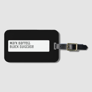 My Black Suitcase Luggage Tag