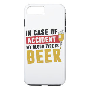 My blood type is beer iPhone 8 plus/7 plus case