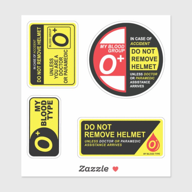 My Blood Type O Plus Stickers Pack (Sheet)