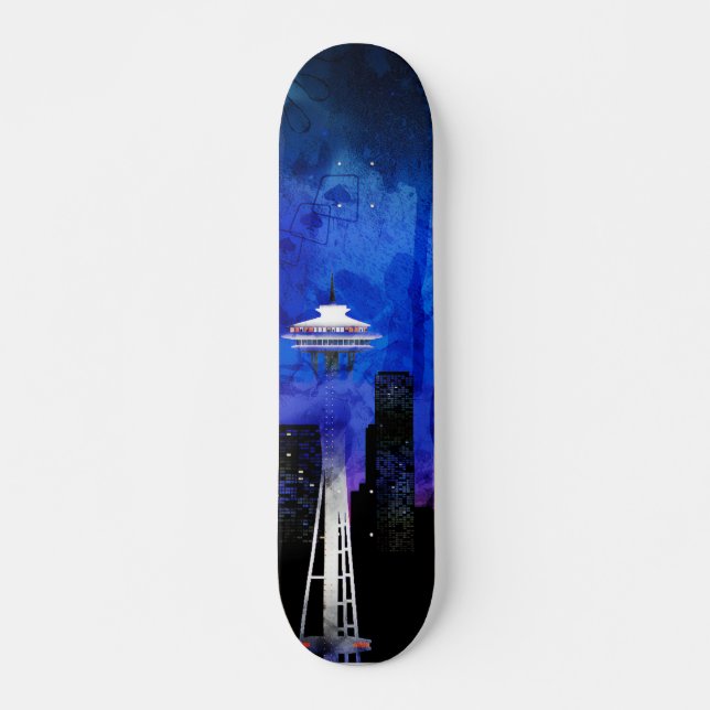 My Blue World Skateboard (Front)