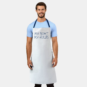 My boat my rules, nautical sailing rope knots apron