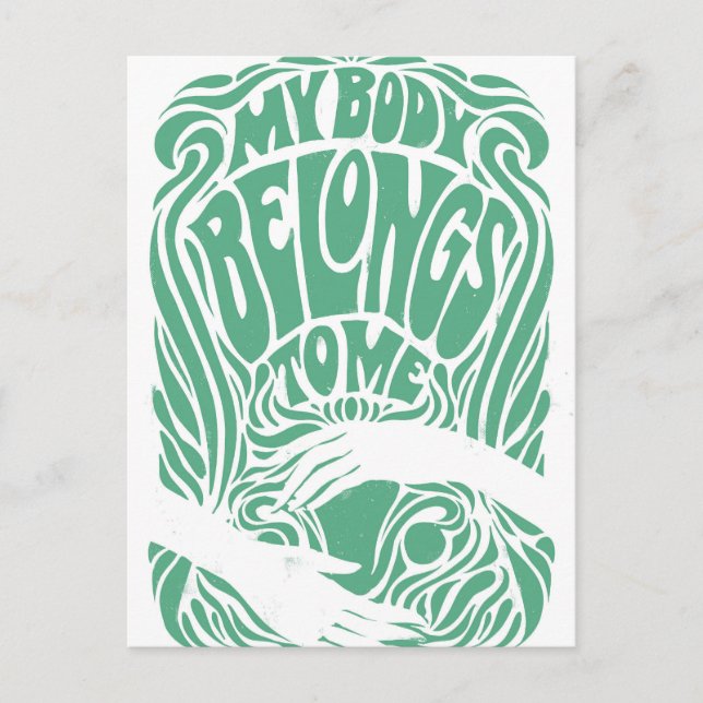 My Body Belongs To Me Postcard (Front)