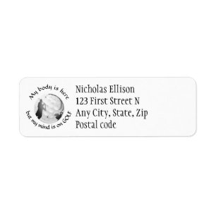 My Body Here My Mind on Golf Fun Quote Golfer