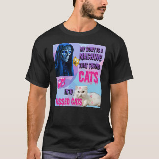 My Body is a Machine Kissing Cats T-Shirt