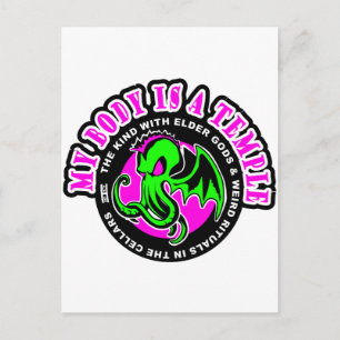 MY BODY IS A TEMPLE POSTCARD