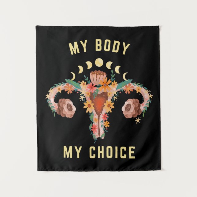 My Body My Choice Feminist Tapestry (Front)