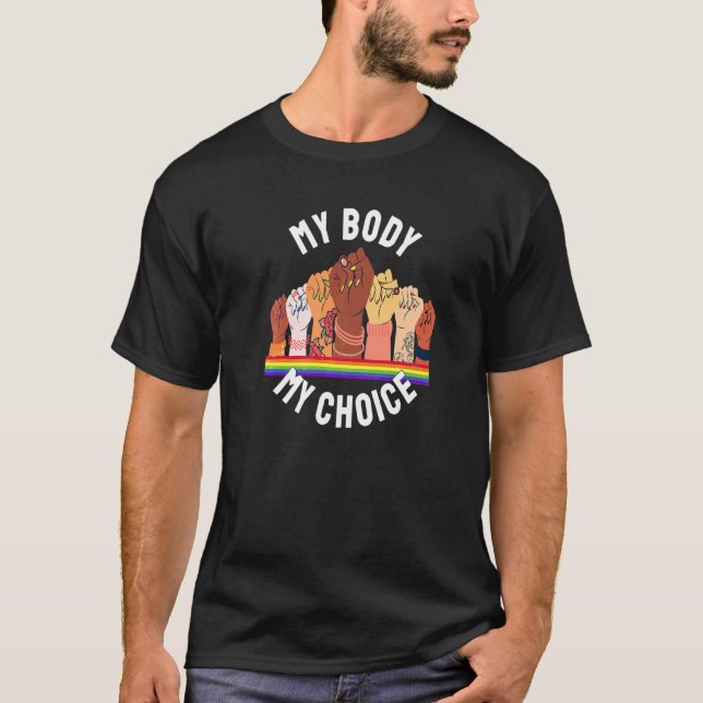 My Body My Choice Reproductive Rights Feminist Ute T-Shirt (Front)