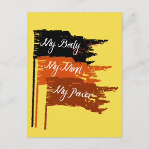 My Body My Choice Women's Rights Postcard