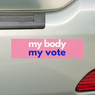 My Body My Vote Roevember Bumper Sticker