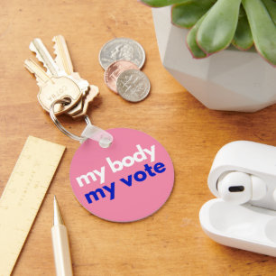 My Body My Vote Roevember Key Ring
