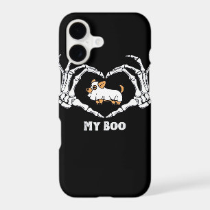 My Boo Chihuahua Costume With Skeleton Heart Hands