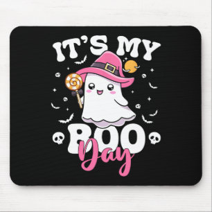My Boo Day Cute Halloween Birthday Ghost Boy Girl Mouse Mat