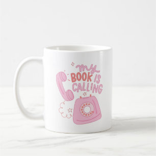 My book is calling coffee mug