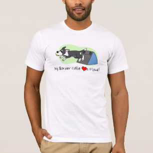 My Border Collie Loves Flyball T Shirt
