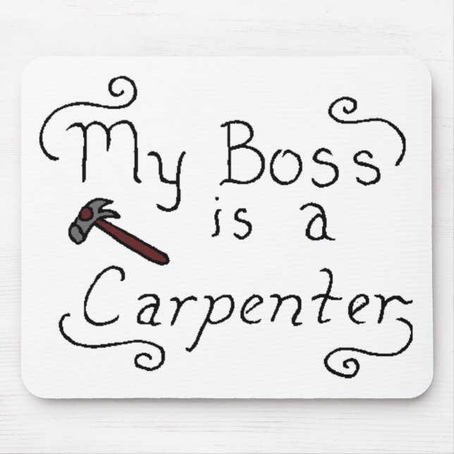 My Boss Is A Jewish Carpenter Mouse Mat (Front)