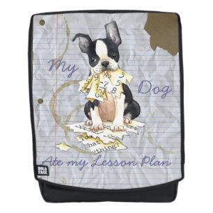 My Boston Terrier Ate my Lesson Plan Backpack