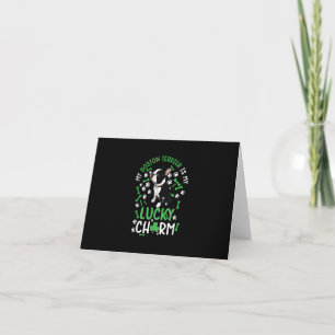 My Boston Terrier is My Lucky Charm Paw Dog Thank You Card